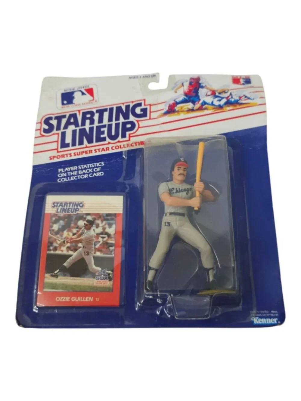 1988 Kenner Starting Lineup Ozzie Guillen Chicago White Sox MLB Figure Card NOC